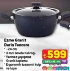 VİVALDİ EZME GRANİT DERİN TENCERE 24 CM VİVALDİ EZME GRANİT DERİN TENCERE 24 CM